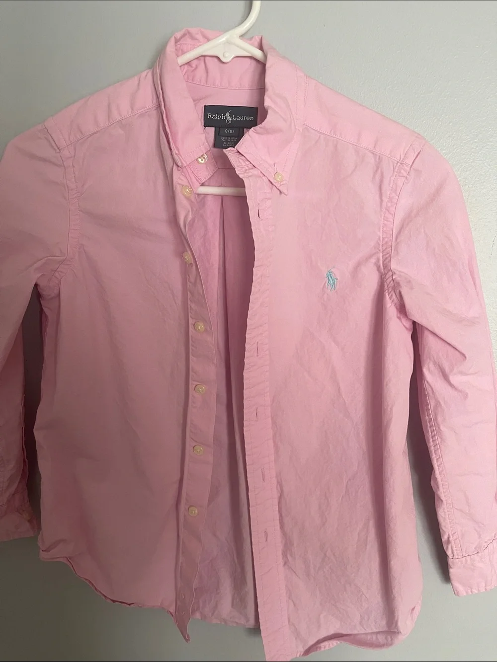 Ralph Lauren Light Pink Oxford Button-Up Shirt